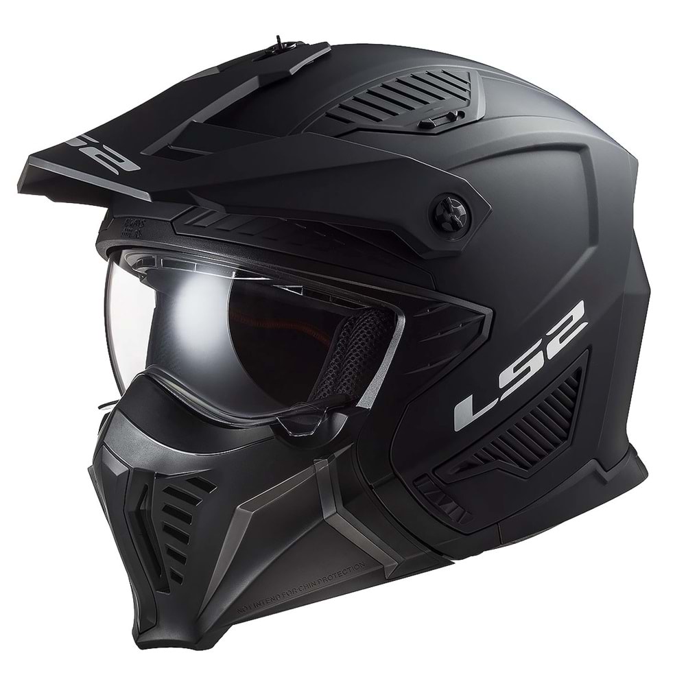 LS2 DRIFTER MAT SİYAH KASK XL