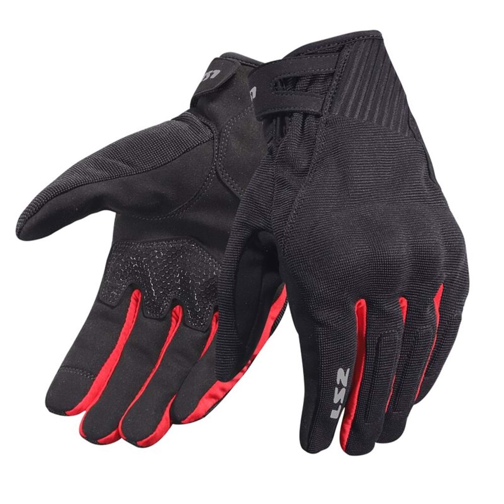 LS2 DART 2 EVO ELDİVEN SİYAH-KIRMIZI L