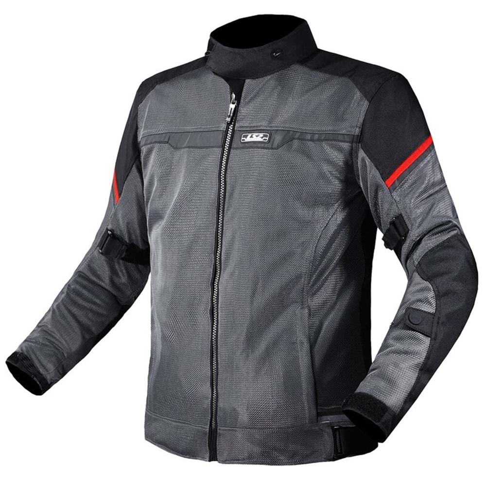 LS2 RIVA MONT SİYAH-GRİ-KIRMIZI XXL