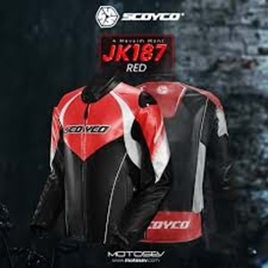 SCOYCO MONT JK187 SİYAH-KIRMIZI