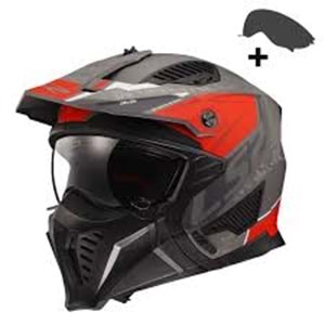 LS2 DRIFTER DEVOR MAT GRİ 2XL
