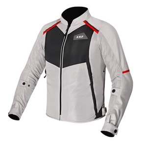 LS2 BREEZE MONT GRİ-SİYAH-KIRMIZI XL