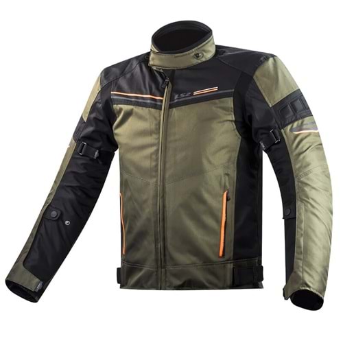 LS2 SHADOW MONT HAKİ-SİYAH-NEON TURUNCU XL