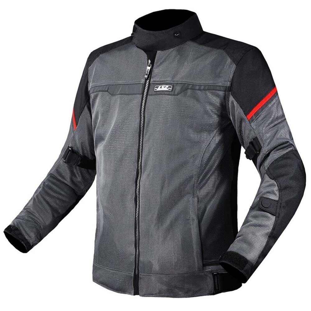 LS2 RIVA MONT SİYAH-GRİ-KIRMIZI XXL