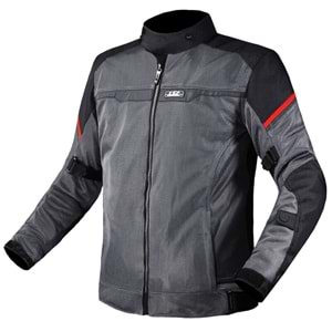 LS2 RIVA MONT SİYAH-GRİ-KIRMIZI XXL