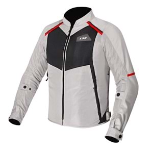 LS2 BREEZE MONT GRİ-SİYAH-KIRMIZI XL